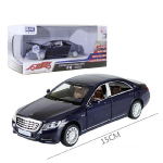 1/32 Scale Benz S600 Diecast automobilių modelio žaislas, patraukiama atgal žaislinė transporto priemonė su garsu ir &scaron;viesa vaikams, mažiems berniukams, mergaitėms, dovanų kolekcija