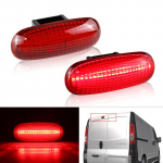 1 vnt automobilio galinis auk&scaron;to lygio 3 stabdžių žibintas, skirtas Renault Trafic II Opel Vivaro Nissan Interstar 8200209522 8200040732