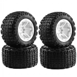 Nuotolinio valdymo vik&scaron;rinis guminis automobilio padangos 105*50*63MM Universali padanga 4 vnt. Pakeitimas Kyosho HSP juoda