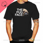 Juokingi Mopsų Veido &Scaron;unų Spaudiniai Mar&scaron;kinėliai Vir&scaron;ūnės Y2k Drabužiai Grafiniai Mar&scaron;kinėliai Unisex Moteri&scaron;ki Drabužiai Trumpomis Rankovėmis Apvalia Kakleline Medvilniniai Mar&scaron;kinėliai L