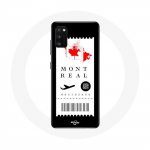 Coque pour Oppo A16 Billet d'avion Montr&eacute;al Canada