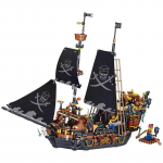 Mini plytos Juodieji piratai Laivas Nuotykių Idėjos Valčių sala Audros laivas Flagmanas Filmai Statybiniai blokeliai Modelis žaislas vaikams Dovanos vaikams