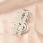 Plonas pinigų segtukas nerūdijančio plieno grynųjų pinigų vekselių kreditinis segtukas dolerio dizaino monetų banknotų grynųjų pinigų gnybtų laikiklis