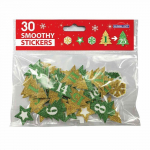 Autocollants mousse EVA pour Calendrier de l'Avent - Sapins de No&euml;l