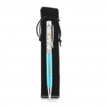 Pierres et Min&eacute;raux. Stylo min&eacute;raux B&eacute;ryl Morganite du Br&eacute;sil. Couleur Bleu turquoise.