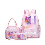 3 vnt./rinkinys KPop Demonų medžiotojos Mergaičių mokyklinis krep&scaron;ys Pietų krep&scaron;ys Pie&scaron;tukinė Studentų animacinis kuprinė Bento dėklas Ra&scaron;iklių krep&scaron;iai Mokyklinės prekės Dovana