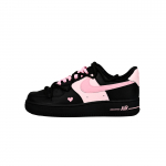 Nike Air Force 1 Mildew Milk Tea Atsparūs dilimui Žemi Kateboard batai Unisex Juodi Rožiniai CW2288-001(Komanda619-) 40.5