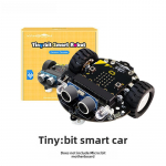 Microbit AI Vaizdo I&scaron;manusis Automobilis Rinkinys: Grafinis programavimas ir WiFi vaizdo &scaron;vietimas Python kalba Tiny:bit without motherboard