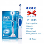 Oral B Dual Clean rotacinis elektrinis dantų &scaron;epetėlis su vibracijos tipo įkraunamas Oral B dantų &scaron;epetėlis su 4 &scaron;epetėlio galvutėmis