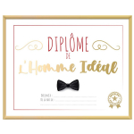 Les Tr&eacute;sors De Lily [A3458] - Cadre dipl&ocirc;me du 'L'Homme Id&eacute;al' multicolore - 25x20 cm įvairiaspalvis