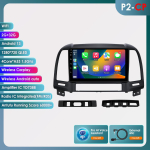 &bdquo;Hizpo 2 Din&ldquo; automobilio radijo daugialypės terpės grotuvas, skirtas &bdquo;Hyundai Santa Fe 2&ldquo;, 2006&ndash;2012 m. &bdquo;Android 12 Carplay&ldquo; ekranas 9 colių GPS Navi RDS stereo 4G DSP &bdquo;Bluetooth Autoradio&ldquo; HC2-CP 4Core 2G 32G AI