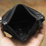 Natūralios odos retro monetų piniginės Kortelių laikiklis Užtrauktukas Maža Piniginė Moteri&scaron;ki pinigų mai&scaron;eliai Vyri&scaron;ki monetų mai&scaron;eliai