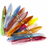 JIUJIU 10 vnt./pak. Mink&scaron;tų a&scaron;tuonkojų masalų rinkinys 8 cm mi&scaron;rių spalvų &scaron;vytinčių a&scaron;tuonkojų sijonams 1bag mixing 10pcs