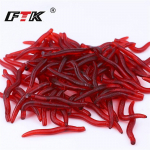 50 Žvejybos 3,5 cm sliekų mink&scaron;tas masalas &ndash; tamsiai raudonos lervos plastikinis masalas, sukurtas taip, kad būtų pana&scaron;us į sliekus su žuvies skoniu. 50pcs raudona