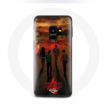 Coque pour Samsung Galaxy S9 Stranger Things Saison 4 Affiche Art Equipages de la Nouvelle Th&eacute;orie