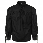 Madingi klasikiniai mar&scaron;kinėliai Viduramžių piratų mar&scaron;kinėliai Vyri&scaron;ki mar&scaron;kinėliai ilgomis rankovėmis gotikiniai kario mar&scaron;kiniai