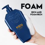 MEN SHOWER GEL GLAMOUR Men's Shower Gel Dense Foam Cleansing Body Shower Gel liquid 500ml One Size mėlyna