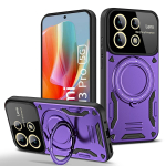 Skirtas Xiaomi Poco M6 Pro 4G dėklui Magnetinis Magsafe belaidžio įkrovimo dėklas, skirtas Poko Little Poco M6Pro M 6 POCOM6 žiedo laikiklio dangtelis For Poco M6 Pro 4G rožinio aukso spalvos