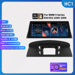 Ossuret 2din Android automobilio radijas Multimedijos vaizdo grotuvas BMW 5 serijai E60 E61 E63 E64 3 serijai E90 E91 E92 E93 Stereo GPS I&scaron;manusis Carplay 4G RDS HC1 1G 32G