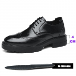 Vyri&scaron;ki Brogue Auk&scaron;tį Didinantys Lakiniai Bateliai Džentelmeno Kostiumas Liftiniai Bateliai Oxford Nematomas Kulnas 4/7/9CM Platforma Vestuviniai Vyri&scaron;ki Bateliai 41