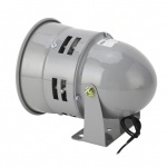 Pramoninis signalizacijos garsinis signalas, varikliu varomas sirena, 120 dB, 40 W, pilkojo ketaus korpusas, gaisro signalas, elektroninis komponentas