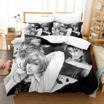Brolis X Brolis Patalynės Komplektas Viengulis Dvigulis Pilnas Karalienės Karali&scaron;ko Dydžio Lovo Komplektas Suaugusiems Vaikams Miegamojo Antklodės Užvalkalų Komplektai 3D Anime Paklodžių Komplektas EU Twin 135x200cm