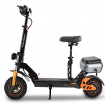 Elektrinis paspirtukas Twofish V5 Max 1000W variklis 48V18Ah baterija 45km/h maksimalus greitis 45km maksimalus nuvažiuojamas atstumas juoda