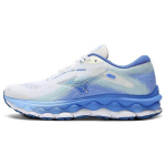Mizuno Wave Sky 7 Patogūs Patvarūs Žemi Bėgimo Bateliai Moteri&scaron;ki Kedai Balti Mėlyni J1GD230274 38.5
