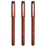 Kuretake Ne&scaron;iojamas kietas teptukų rinkinys, ra&scaron;iklis, ra&scaron;iklis, Nr. 14, 3, DR150-14B/3P juoda