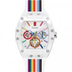 GUESS Tendencija Balta Derva Vyri&scaron;kas Kvarcinis GW0720G1 balta