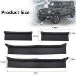 4 vnt. guminiai durų slenksčių apsaugai Jeep Wrangler 2018-2024 JL JLU Gladiator JT 4 durų priedai Dalys Durų slenksčio apsauga