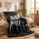 VfB Stuttgart Futbolo Spaudinio Flanelinis Antklodė Mink&scaron;tas &Scaron;iltas Sofa Lova Mėtomasis Antklodė Namams Biurui Miegamajam 130x150cm