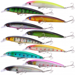 Žvejybiniai masalai 10vnt Topwater Pie&scaron;tukas Popper Plastikinis Užmetimas Trolling Fish Crankbaits Žvejybos kietas masalas 10 Pcs