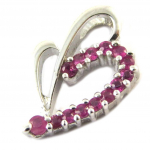 Les Tr&eacute;sors De Lily [E5193] - Pendentif Argent 'Celestina' Rubis
