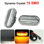 LED dinaminis posūkio signalo &scaron;oninis žymeklis, skirtas Renault Megane 1 Clio1 2 KANGOO ESPACE Dacia Duster Dokker Lodgy Smart Fortwo 453