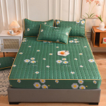 Medvilninis mink&scaron;tas patalynės užvalkalas, čiužinio užvalkalas, storas dygsniuotas lovatiesis, elastingas paklodės. 180*200cm