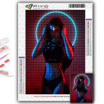 Pilnas 5D &bdquo;pasidaryk pats&ldquo; deimantinis paveikslas &bdquo;Cyberpunk Sexy Art&ldquo; 5D deimantų pie&scaron;imas Full Round 20X30CM