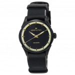 Hamilton Jazzmaster Odinė apyrankė Juodas ciferblatas Automatinis H32255730 Unisex laikrodis