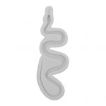 Snake Mold Lankstus silikoninis Halloween dizaino fondantinis pelėsis pilka