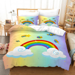 3D vaivoryk&scaron;tės patalynės komplektas Mielas animacinis antklodės užvalkalas 2/3 vnt. EU135 * 200 Pilno dydžio viengulė arba dvigulė lova Mergaitės kambarys Mink&scaron;tas namų tekstilė Baby 100x135cm