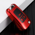 Madingo automobilio raktų dėklo dangtelio dėklas, skirtas Buick, skirtas Chevrolet Cruze Aveo Trax Opel Astra Corsa Meriva Zafira Antara J raktų pakabukas 3 Buttons raudona