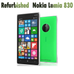 Atnaujintas Nokia Atrakintas Originalus Nokia Lumia 830 mobilusis telefonas 5.0 16GB ROM Keturių branduolių 10MP WIFI GPS Mobilusis telefonas su 1 SIM 1 Battery 1 Charger black