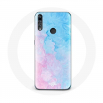 Coque pour Huawei p30 lite Fond bleu rose