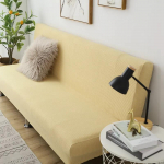 Sofos-lovos užvalkalas, viskas įskaičiuota, storinantis universalus, elastingas, sulankstomas, be porankių, mink&scaron;tas sofos-lovos užvalkalas, sofos užvalkalas S mėlyna