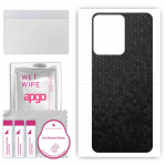 apgo Protective Skin Sticker for the back compatible with Vivo IQOO Z6 Lite 5G, Wrap Film, Foil, Vinyl - Pattern Black Honeycomb