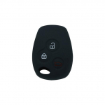 Silikoninis raktų dėklas, 3 mygtukai tinka Renault Kangoo DACIA Scenic Megane Sandero Captur Twingo Modus 3 Button juoda