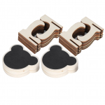 2 rinkiniai mediniai mini lentos ženklai Vietų kortelės Mažos lentos Vestuvių vakarėlių dekoravimas