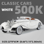 Retro stilius 1:24 Lydinio Klasikinio Automobilio Modelis Klasikinės 500K ir CLK-GTR Serijos Tinka Jauniems Žmonėms Kolekcionuoti ir Eksponuoti Berniukų Dovanos ir Žaislai