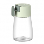 Plačiai naudojamas didelės talpos patvarus maisto kokybės kiekybinis druskos kontrolės butelio prieskonių stiklainis druskos plaktuvas &scaron;viesiai žalios spalvos