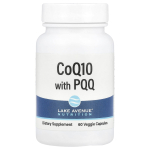 Lake Avenue Nutrition, Kofermentas Q10 su PQQ, 100 mg, 60 daržovių kapsulių
